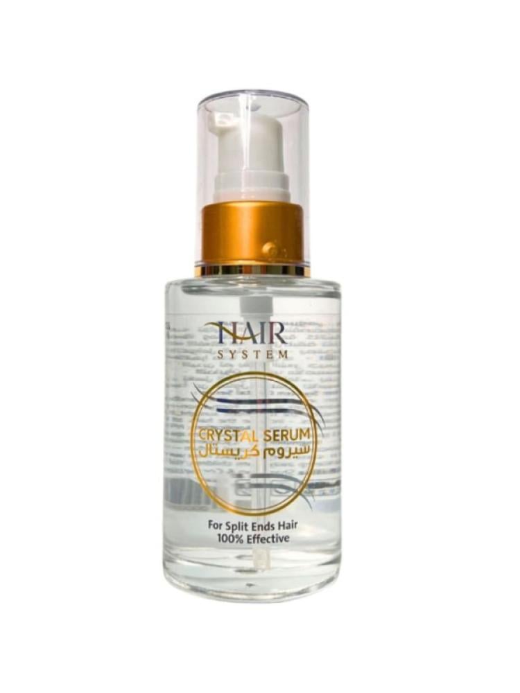 Hair System Crystal Serum, Split End Smoothing, Heat Protection, 60ml