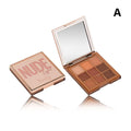 Nude Eyeshadow Palette 9 Shades Light Neutral Matte Shimmer X Miss Beauty 9 Colors