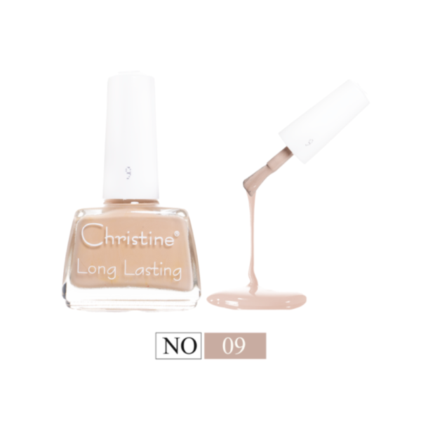 Christine Nail Polish, No. 09, Glossy Color, Quick Drying