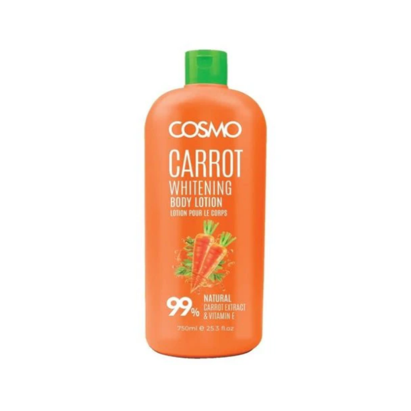 Body Lotion Carrot Skin Brightening Hydrating Even Tone Cosmo 750ml