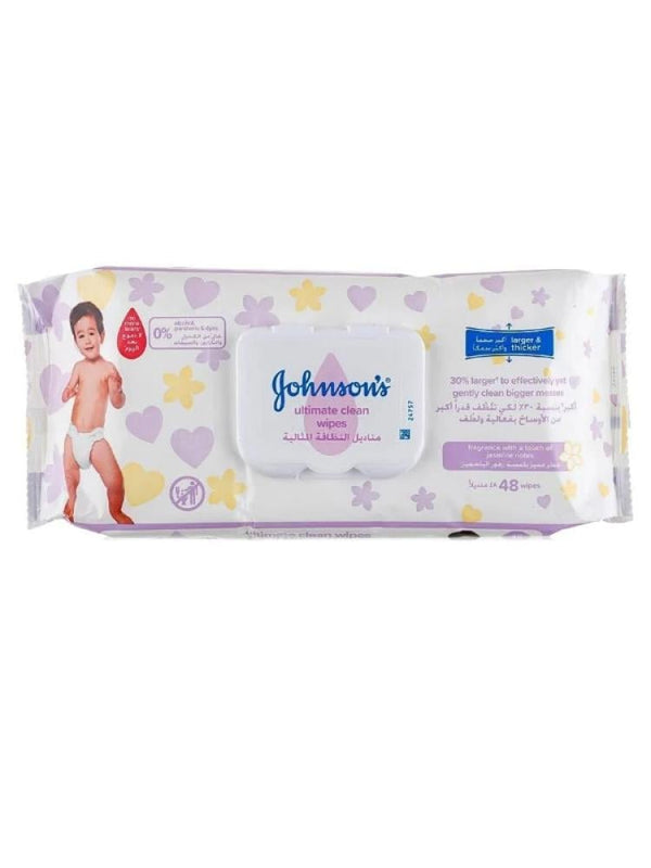 Johnson's Baby Cleansing Wipes Jasmine Flower Scent - 48 Wipes