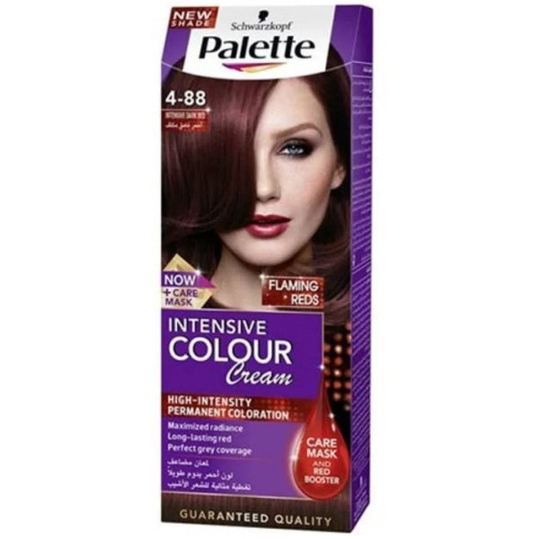 Palette Intensive Color Creme Hair Color 4-88 Permanent Cream Intensive Dark Red