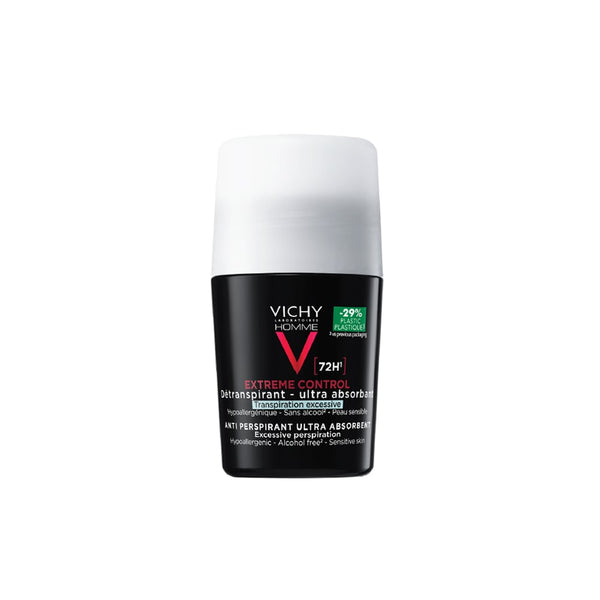 Vichy Homme 72H Antiperspirant Roll-On Deodorant Alcohol-Free 50 ml