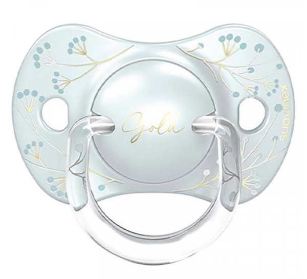 Suavinex Premium Gold Physiological Silicone Soother Blue