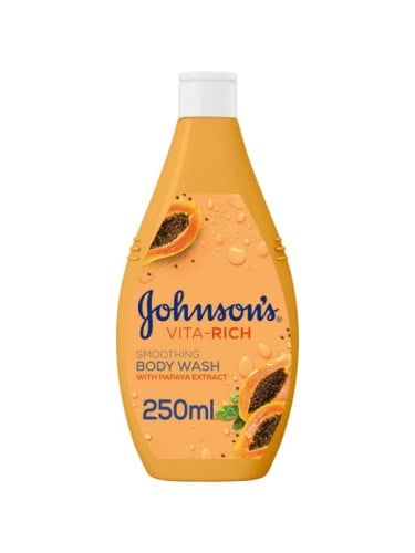 Johnson's Vita Rich Body Wash Papaya Extract Vegetable Glycerin 250 ml