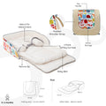Moon Travalo Travel Baby Bed & Backpack Animal Beige