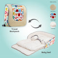 Moon Travalo Travel Baby Bed & Backpack Animal Beige