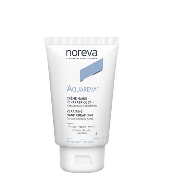 Noreva Aquareva Hand Cream Fluid Texture 24-Hour Hydration 50 mL