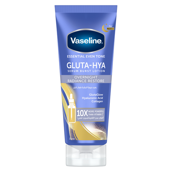 Vaseline Gluta-Hya Overnight Radiance Restore Body Lotion Cream Hyaluronic Acid Collagen 200 ml