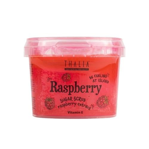 Thalia Natural Sugar Scrub Body Exfoliator Raspberry Extract Vitamin E 400ml