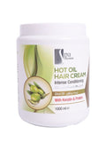 Spa System Hot Oil Hair Cream Bath Treatment Olive Oil Keratin Protein 1000 ml