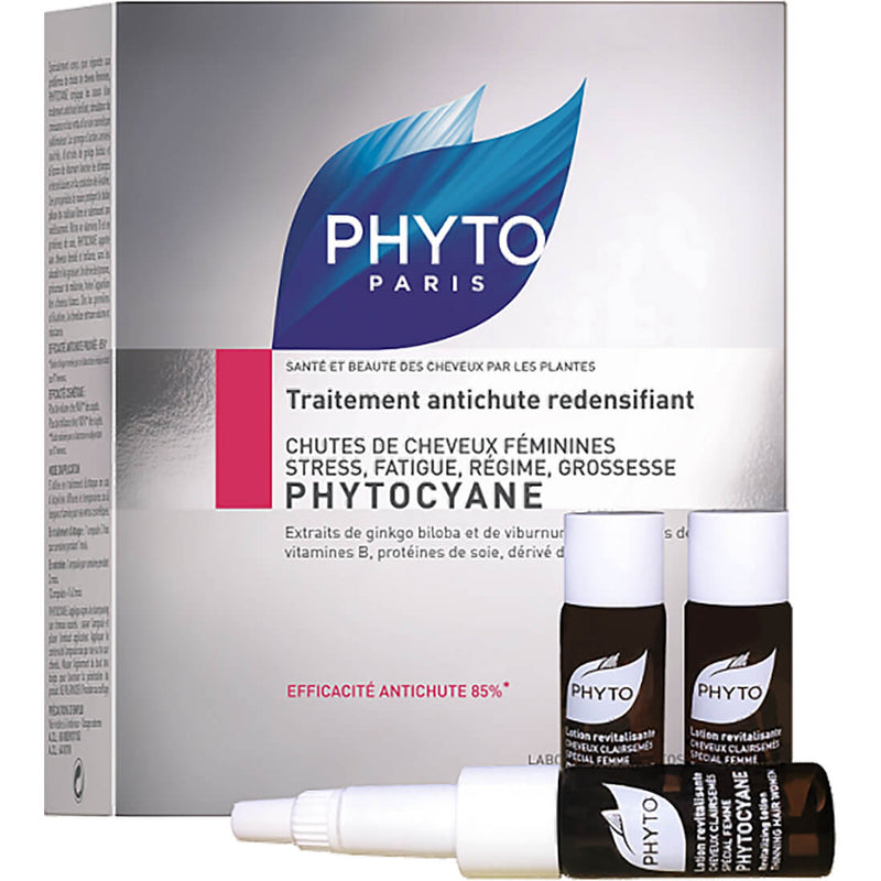 Phyto Phytocyane Revitalizing Scalp Serum Botanical Formula 12 Ampoules