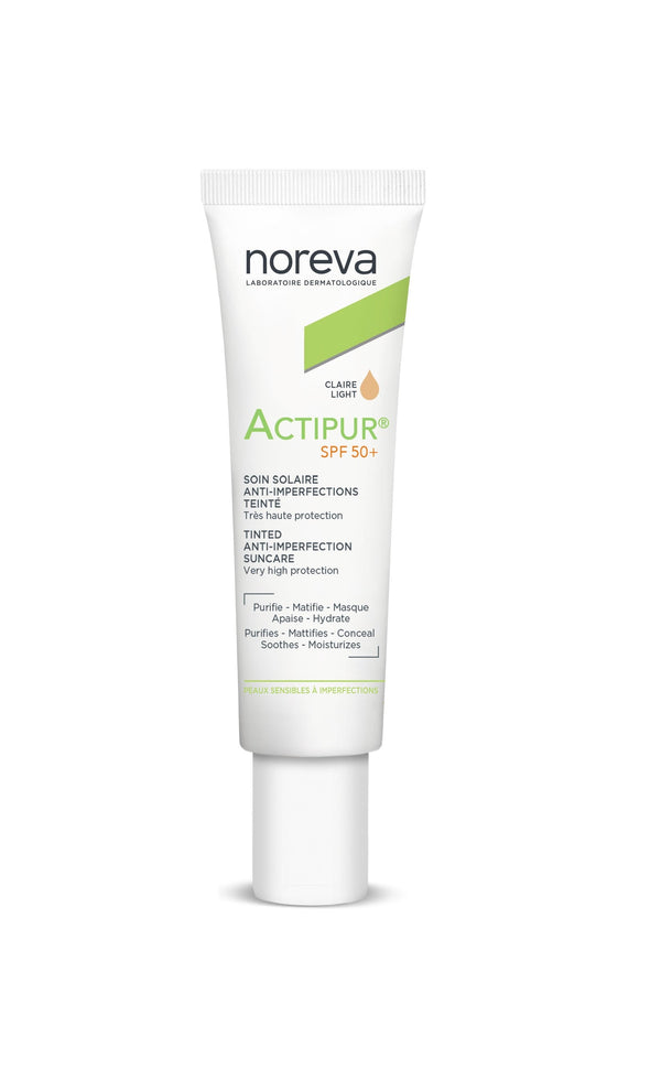 Noreva Actipur Tinted Suncare Cream SPF 50+ Mattifying Face Cream 30 mL