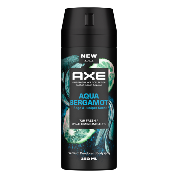 AXE Fine Fragrance Aqua Bergamot Deodorant Body Spray Sage Juniper 150ml