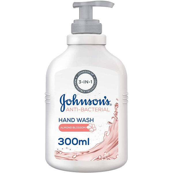 Johnson & Johnson Anti-Bacterial Hand Wash Almond Blossom Liquid 300 ml