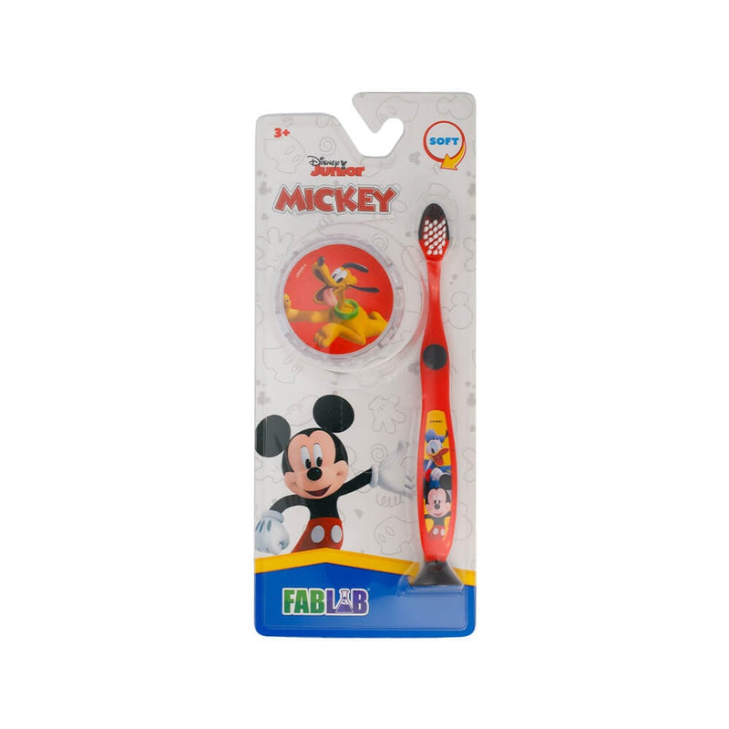 Fab Lab Kids Mickey Mouse Manual Toothbrush with Soft Bristles and Yoyo
