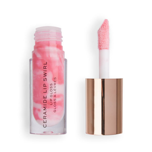 Revolution Lip Swirl Ceramide Gloss High-Shine Liquid Sweet Soft Pink