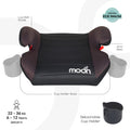 MOON Kido Baby Booster Car Seat With ISOFIX Attachment, Black, 1 Piece