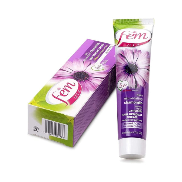 Fem Chamomile Hair Removal Cream Soothing Formula 120g
