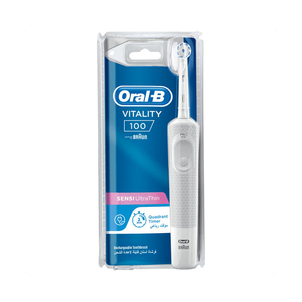 Oral-B Vitality Rechargeable Electric Toothbrush FlossAction MicroPulse Bristles for Sensitive Teeth
