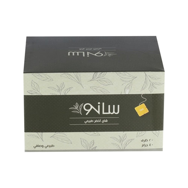 Sano Natural Green Tea Bags, 20 Individually Wrapped Tea Bags