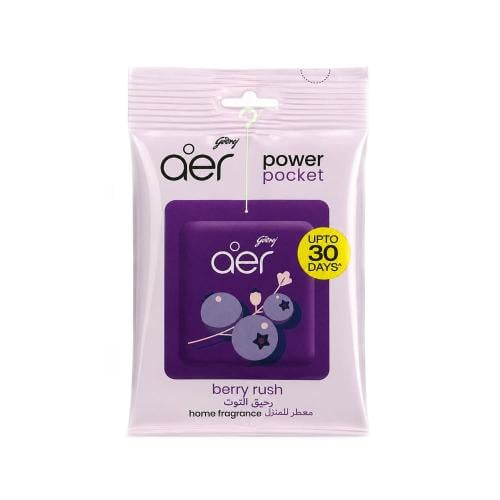 Godrej Aer Power Pocket Berry Rush Scent Air Freshener, 10g
