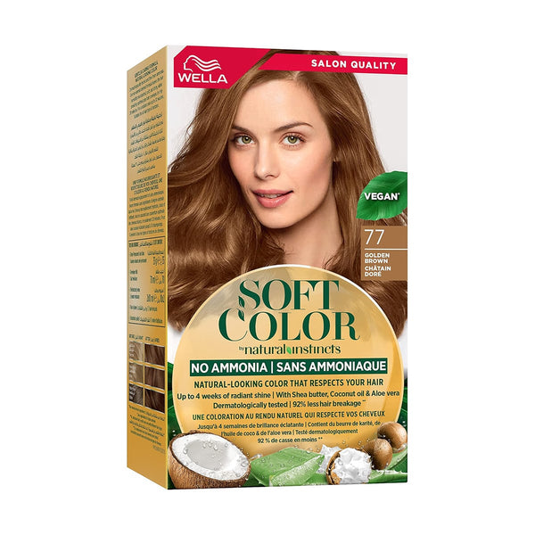 Wella Soft Color Hair Color Kit, Color Cream and Developer