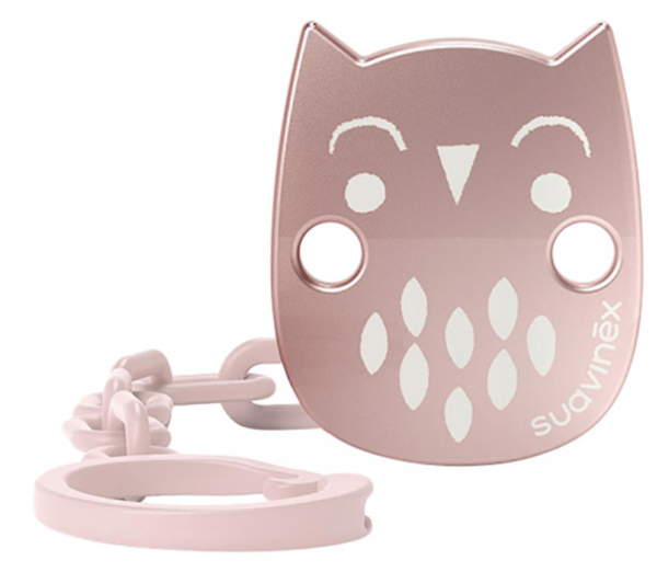 Suavinex Bonhomia Soother Chain Pacifier Holder Pink, 1 Piece
