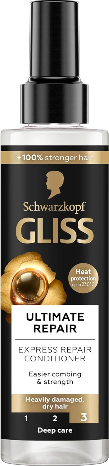 Gliss Ultimate Repair Conditioner Spray Damaged Dry Hair Moisturizing 200 ml