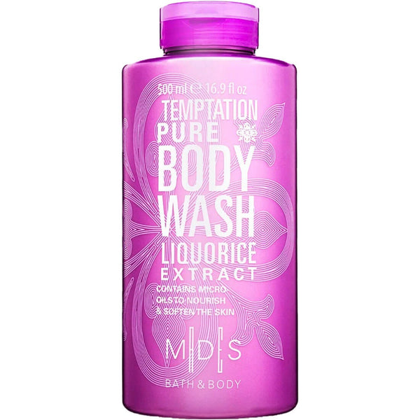 Mades Temptation Pure Body Wash Micro-Oils Vitamin B5 Beeswax 500ml