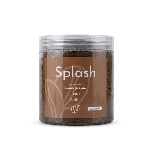 Splash Coffee Salt Scrub Face and Body Exfoliator Sea Salt Coffee Extract 500g