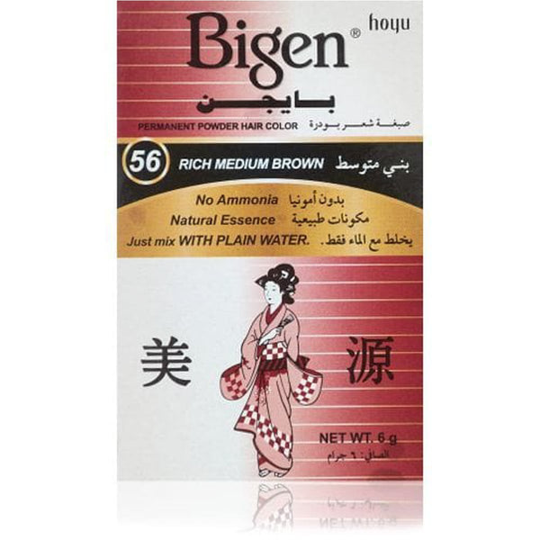 Bigen Hair Color Powder Permanent No Ammonia Medium Brown