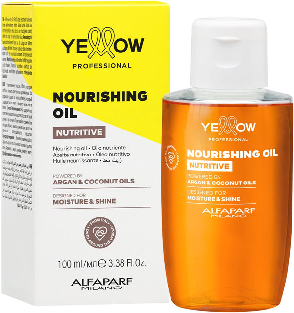 Yellow Nutritive Nourishing Hair Oil Light Texture Argan Coconut Oils Dry Hair 100 ml