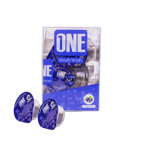 One Blueberry Mouthwash Capsules Alcohol-Free Fresh Breath Rinse, 20 Capsules