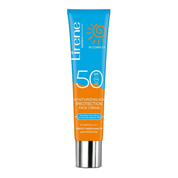 Lirene Hydrolipid Sun Protection Face Cream SPF 50 IR Complex Vitamin E 40 ml