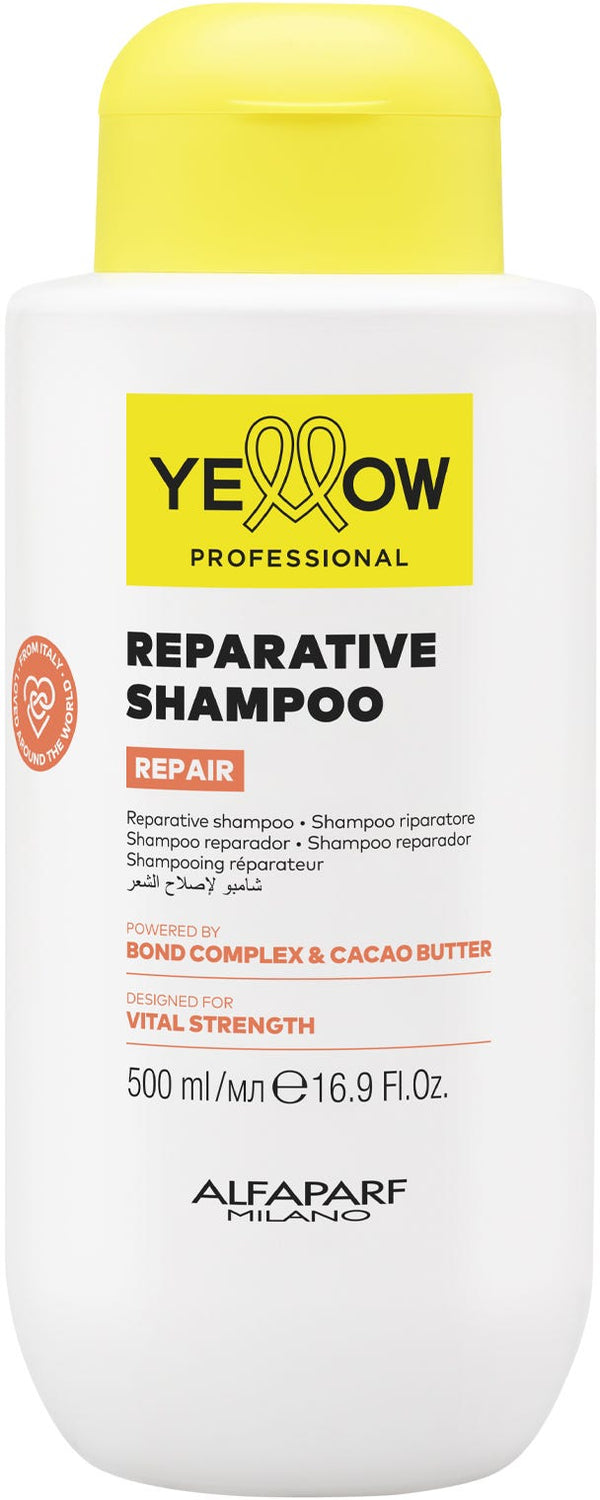 Yellow Professional Repair Shampoo Liquid Bond Complex Cacao Butter Damaged Hair 500 ml