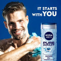 NIVEA MEN Pure Impact Shower Gel Multi-Purpose Cleansing Formula 250 ml