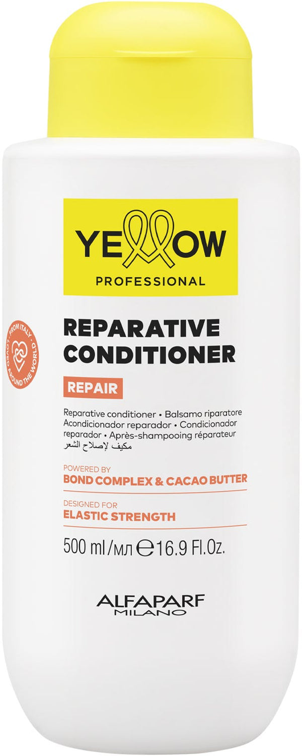 Yellow Professional Repair Conditioner Liquid Cream Bond Complex Cacao Butter 500 ml