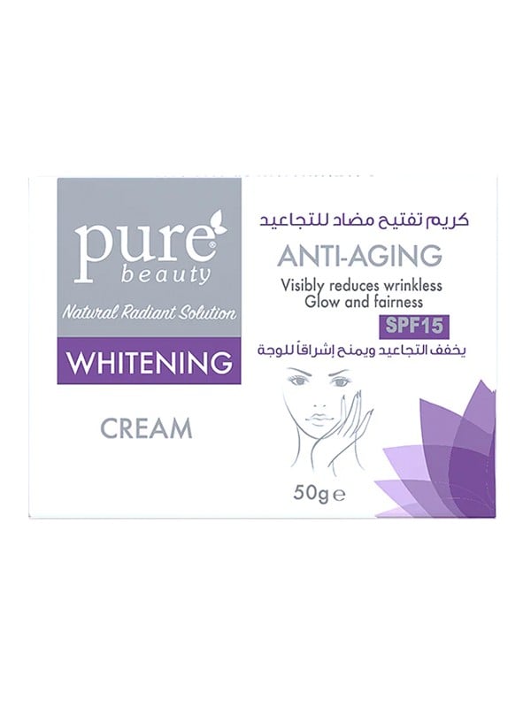 Pure Beauty Anti-Wrinkle Brightening Face Cream Peptides SPF 15 50g