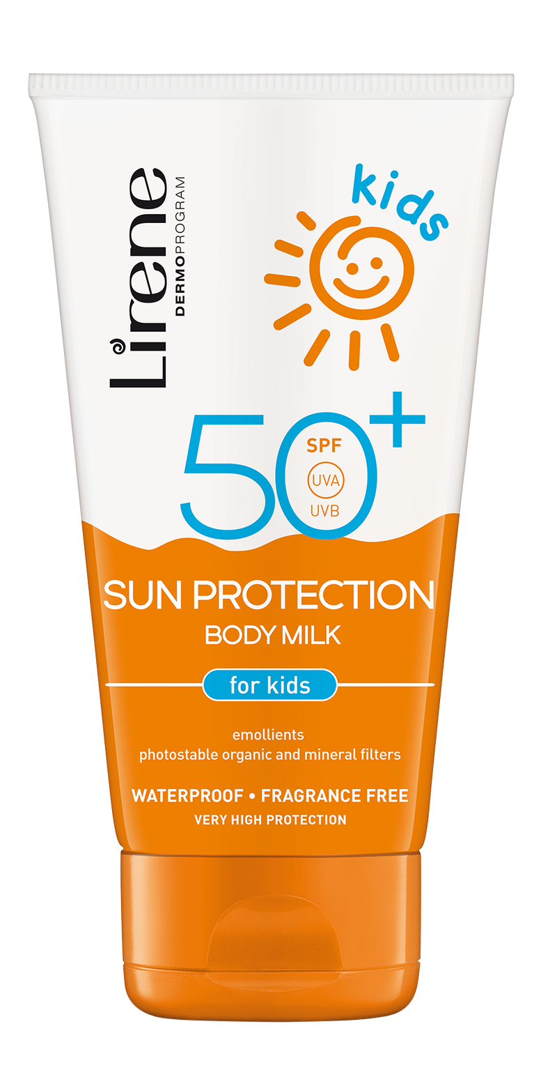 Lirene Kids Sun Protection Milk SPF 50 Waterproof Fragrance-Free 150 ml