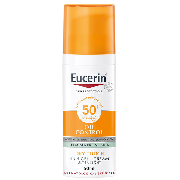 Eucerin Oil Control Face Gel-Cream Sunscreen SPF 50+ Licochalcone A 50ml