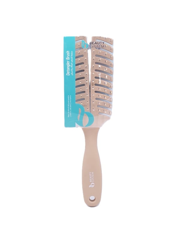 Beauty System Detangling Hair Brush Flexible Teeth Beige