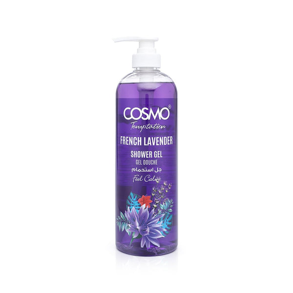 Cosmo Temptation French Lavender Shower Gel Scented Body Cleanser 1000 ml
