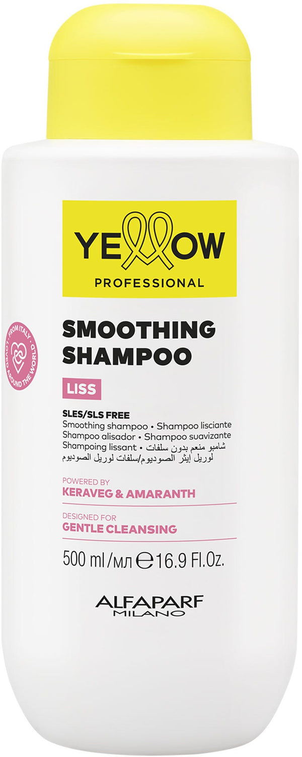 Yellow Professional Smoothing Shampoo, Liquid, SLES/SLS-Free, KERAVEG & Amaranth, 500 ml