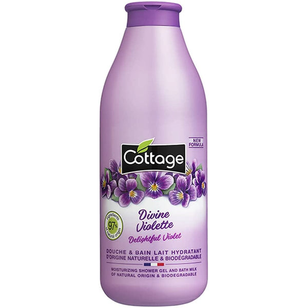 Cottage Shower Gel Soft Violet Extracts Moisturizing Floral Scent 750 ml