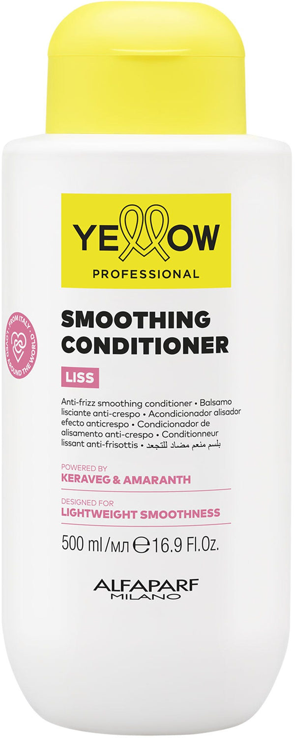 Yellow Professional Liss Smoothing Conditioner, KERAVEG and Amaranth, Frizzy Hair, 500 ml