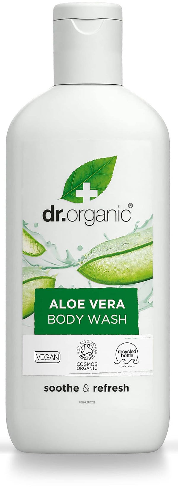 Dr Organic Aloe Vera Body Wash Gentle Cleansing Soothing Formula 250 ml