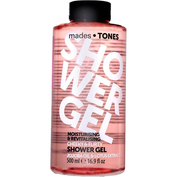Mades Tones Shower Gel Moisturising Jojoba, Argan Oil & Cocoa Extract Cheeky & Flirty 500ml