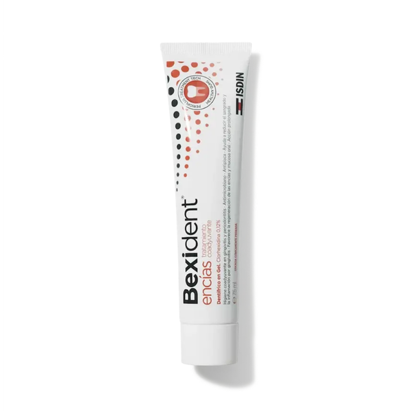ISDIN Bexident Gums Intensive Care Gel Toothpaste with Chlorhexidine, 75 ml