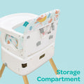 Moon Hite-Rite 4-in-1 Convertible Baby Highchair Booster Dining Chair Carry Box Green